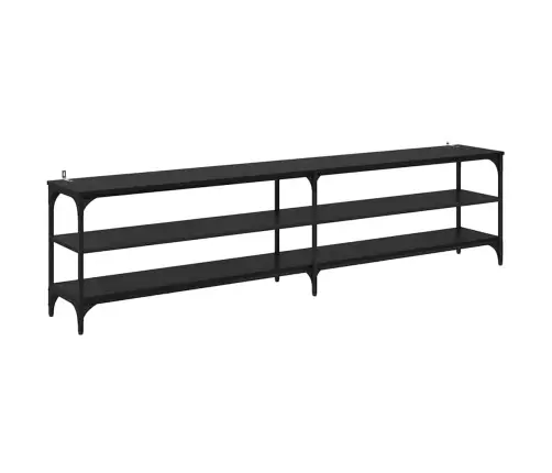 Televizora Skapīša Melns Ozolkoks 200 X 30 X 50 Cm Vidaxl