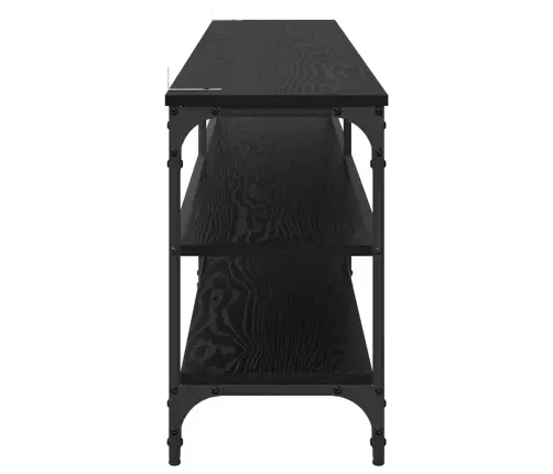 Televizora Skapīša Melns Ozolkoks 200 X 30 X 50 Cm Vidaxl