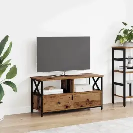 Televizora Skapīša Ar Atvilktni Vecs Koks 90 X 33 X 45 Cm Vidaxl