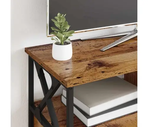 Televizora Skapīša Ar Atvilktni Vecs Koks 90 X 33 X 45 Cm Vidaxl