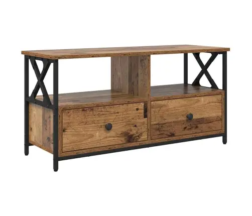 Televizora Skapīša Ar Atvilktni Vecs Koks 90 X 33 X 45 Cm Vidaxl