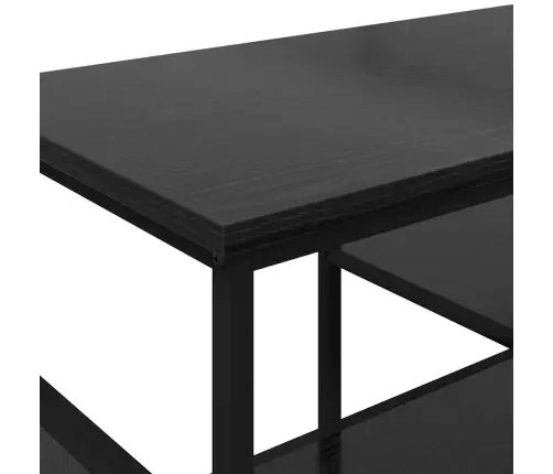 Televizora Skapīša Melns Ozolkoks 100 X 35 X 45 Cm Vidaxl