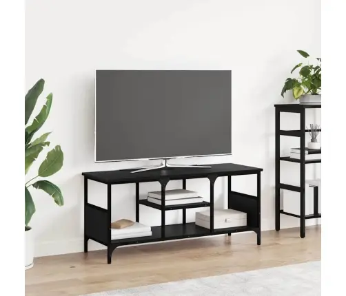 Televizora Skapīša Melns Ozolkoks 100 X 35 X 45 Cm Vidaxl