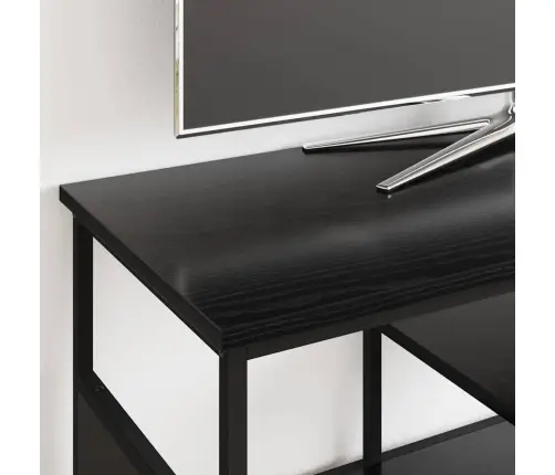 Televizora Skapīša Melns Ozolkoks 100 X 35 X 45 Cm Vidaxl