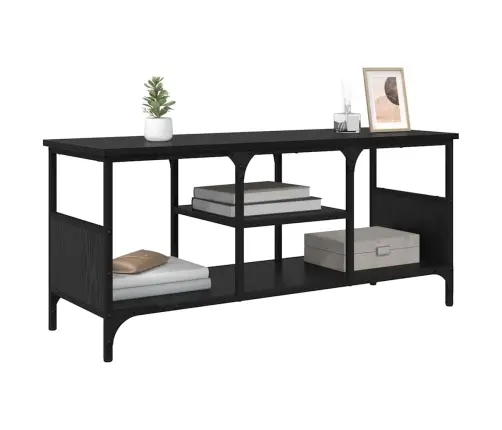 Televizora Skapīša Melns Ozolkoks 100 X 35 X 45 Cm Vidaxl