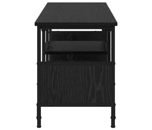 Televizora Skapīša Melns Ozolkoks 100 X 35 X 45 Cm Vidaxl