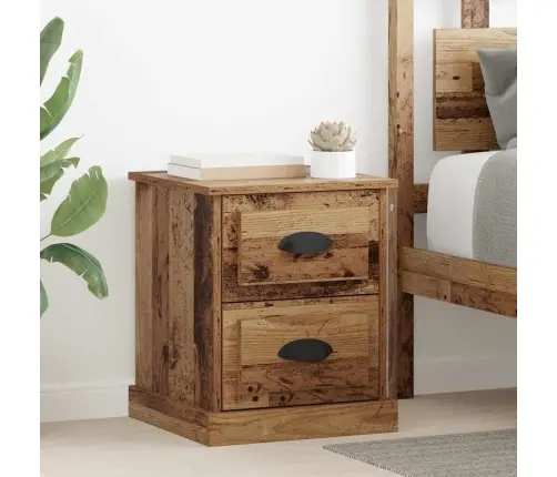 Nakts Skapītis Ar Atvilktni 2 Pcs Vecs Koks 39 X 39 X 47.5 Cm Vidaxl