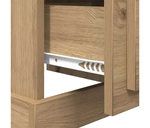 Nakts Skapītis 2 Pcs Amatnieku Ozola 39 X 39 X 47.5 Cm Vidaxl