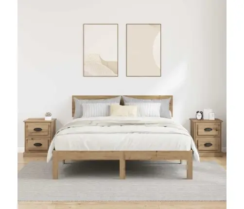 Nakts Skapītis 2 Pcs Amatnieku Ozola 39 X 39 X 47.5 Cm Vidaxl