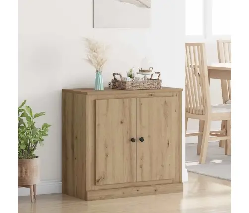 Puse Artisānā Ozols 70 X 35,5 X 67,5 Cm Inženierijas Koks Vidaxl