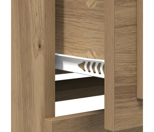 Puse Artisānā Ozols 70 X 35,5 X 67,5 Cm Inženierijas Koks Vidaxl