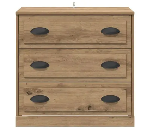 Puse Artisānā Ozols 70 X 35,5 X 67,5 Cm Inženierijas Koks Vidaxl