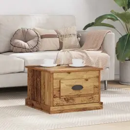 Kafijas Galdiņš Vecs Koks 50 X 50 X 35 Cm Inženierijas Koks Vidaxl