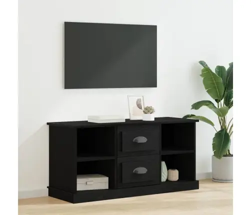 Televizora Skapīša Melns Ozolkoks 99,5 X 35,5 X 48 Cm Vidaxl