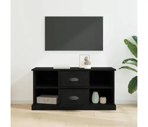 Televizora Skapīša Melns Ozolkoks 99,5 X 35,5 X 48 Cm Vidaxl