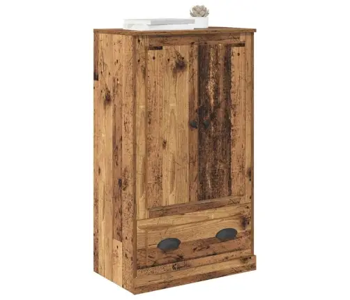 Augstais Skapītis Ar Atvilktni Vecs Koks 60 X 35,5 X 103,5 Cm Vidaxl