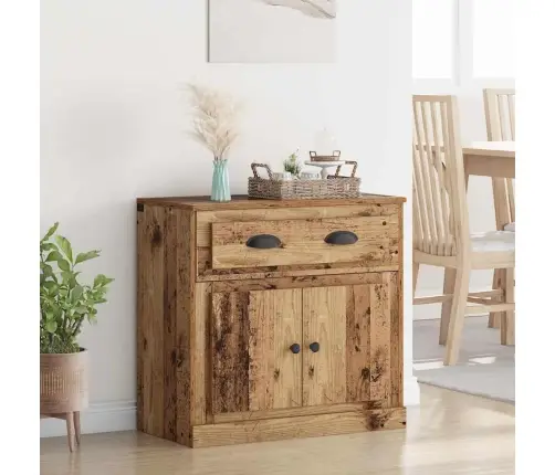 Augstais Skapītis Ar Atvilktni Vecs Koks 70 X 35,5 X 67,5 Cm Vidaxl