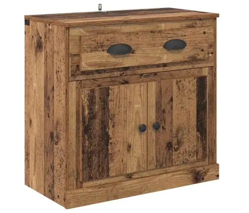 Augstais Skapītis Ar Atvilktni Vecs Koks 70 X 35,5 X 67,5 Cm Vidaxl