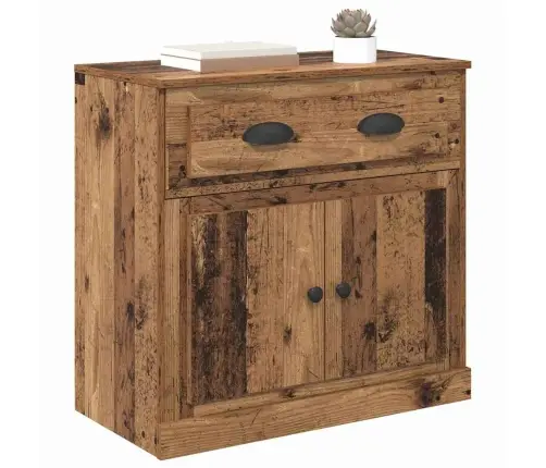 Augstais Skapītis Ar Atvilktni Vecs Koks 70 X 35,5 X 67,5 Cm Vidaxl