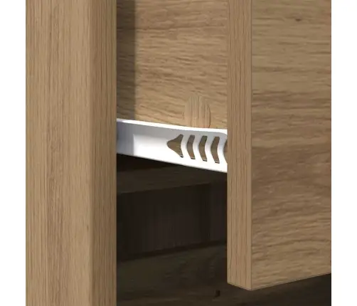 Puse Artisānā Ozols 70 X 35,5 X 67,5 Cm Inženierijas Koks Vidaxl