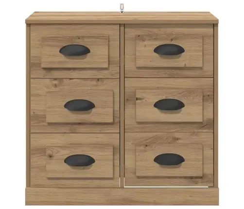 Puse Artisānā Ozols 70 X 35,5 X 67,5 Cm Inženierijas Koks Vidaxl