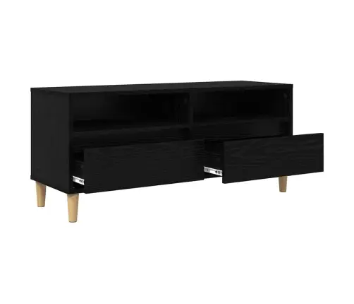 Telerikapp Sahtliga Must Tamm 100 X 34,5 X 44,5 Cm Tehispuit