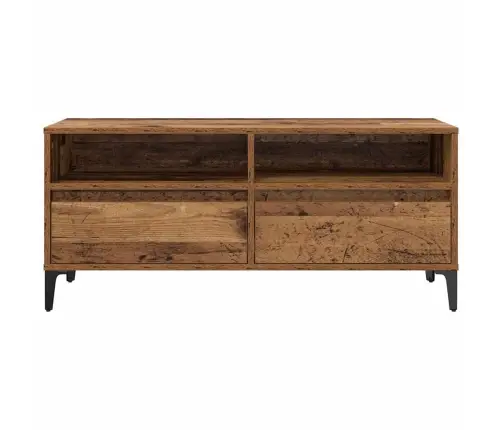 Televizora Skapīša Ar Atvilktni Vecs Koks 100 X 34,5 X 44,5 Cm Vidaxl