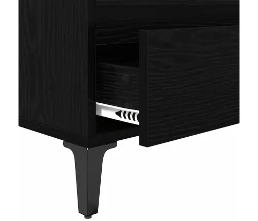 Televizora Skapīša Melns Ozolkoks 100 X 34,5 X 44,5 Cm Vidaxl