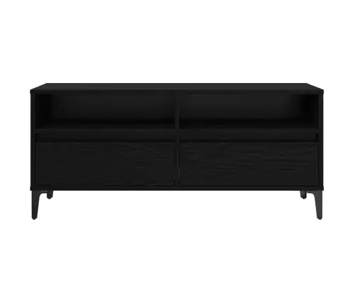 Televizora Skapīša Melns Ozolkoks 100 X 34,5 X 44,5 Cm Vidaxl