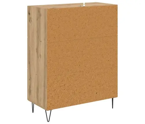 Puse Ar Atvilktni Artisānā Ozols 69,5 X 34 X 90 Cm Vidaxl