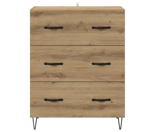 Puse Ar Atvilktni Artisānā Ozols 69,5 X 34 X 90 Cm Vidaxl