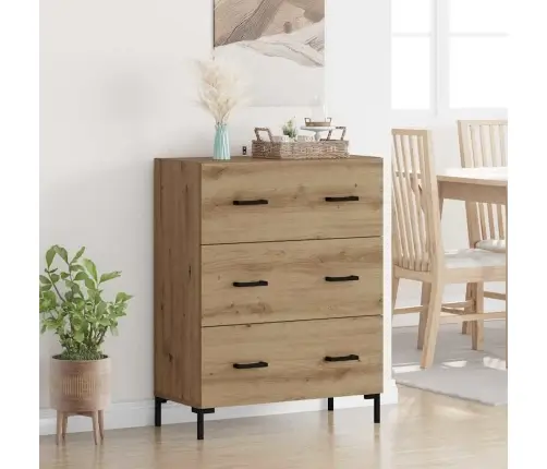 Puse Ar Atvilktni Artisānā Ozols 69,5 X 34 X 90 Cm Vidaxl