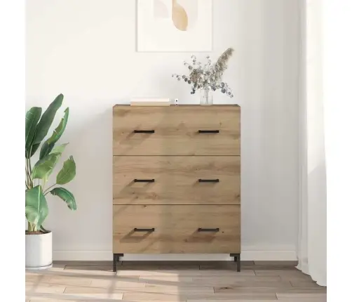 Puse Ar Atvilktni Artisānā Ozols 69,5 X 34 X 90 Cm Vidaxl