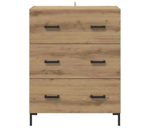 Puse Ar Atvilktni Artisānā Ozols 69,5 X 34 X 90 Cm Vidaxl