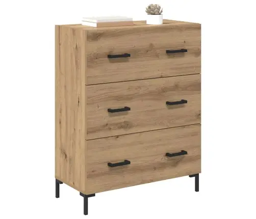 Puse Ar Atvilktni Artisānā Ozols 69,5 X 34 X 90 Cm Vidaxl