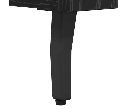 Puse Ar Atvilktni Melns Ozolkoks 69,5 X 34 X 90 Cm Vidaxl