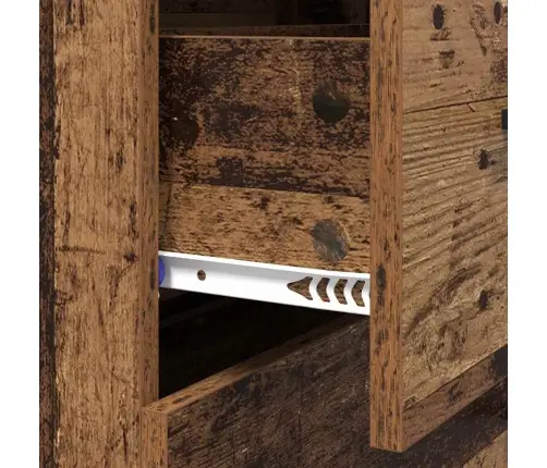 Puse Vecs Koks 69,5 X 34 X 90 Cm Inženierija Koks Un Dzelzs Vidaxl