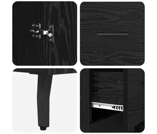 Kabalas Su Stalčių Juodas Ąžuolas 69,5 X 34 X 90 Cm