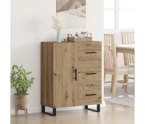 Puse Ar Atvilktni Artisānā Ozols 69,5 X 34 X 90 Cm Vidaxl