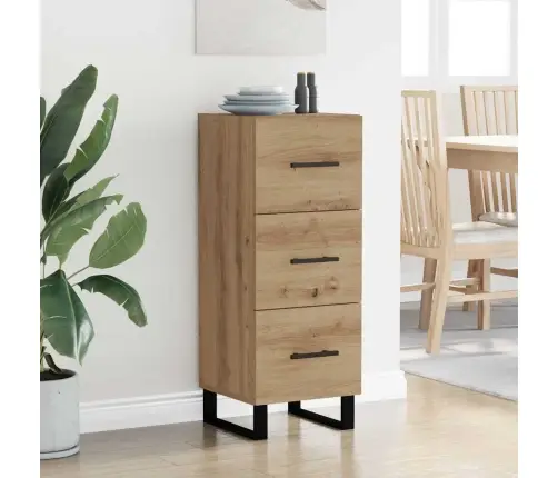 Puse Ar Atvilktni Artisānā Ozols 34,5 X 34 X 90 Cm Vidaxl