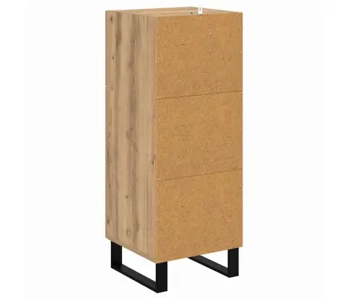 Puse Ar Atvilktni Artisānā Ozols 34,5 X 34 X 90 Cm Vidaxl