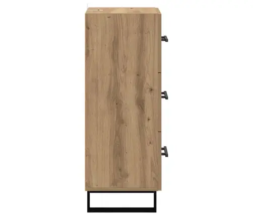 Puse Ar Atvilktni Artisānā Ozols 34,5 X 34 X 90 Cm Vidaxl