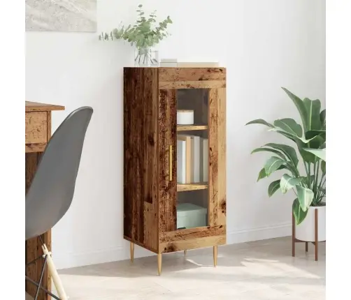 Puse Vecs Koks 34 X 34.5 X 90 Cm Inženierijas Koks Vidaxl