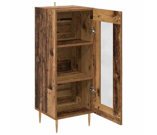 Puse Vecs Koks 34 X 34.5 X 90 Cm Inženierijas Koks Vidaxl