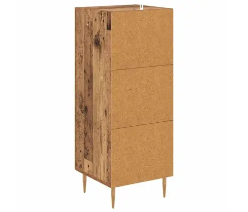 Puse Vecs Koks 34 X 34.5 X 90 Cm Inženierijas Koks Vidaxl