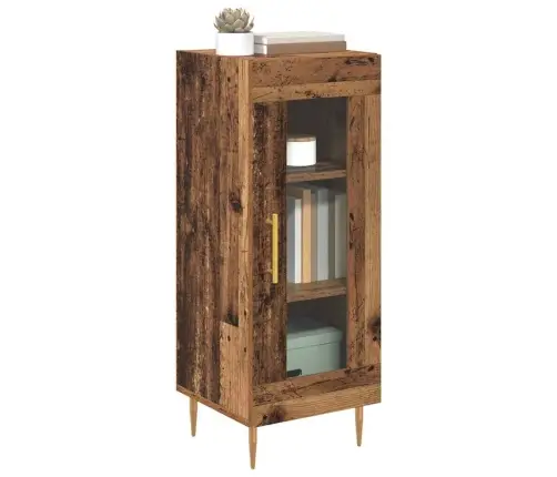 Puse Vecs Koks 34 X 34.5 X 90 Cm Inženierijas Koks Vidaxl