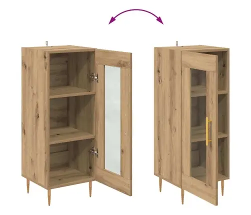 Puse Amatnieku Ozola 34 X 34.5 X 90 Cm Inženierijas Koks Vidaxl