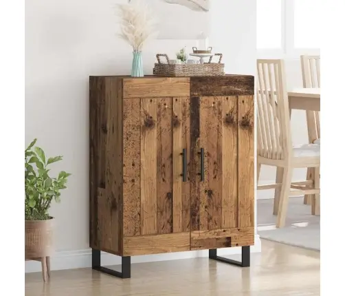 Puse Vecs Koks 69,5 X 34 X 90 Cm Inženierija Koks Un Dzelzs Vidaxl