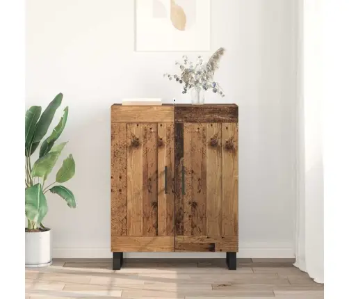 Puse Vecs Koks 69,5 X 34 X 90 Cm Inženierija Koks Un Dzelzs Vidaxl