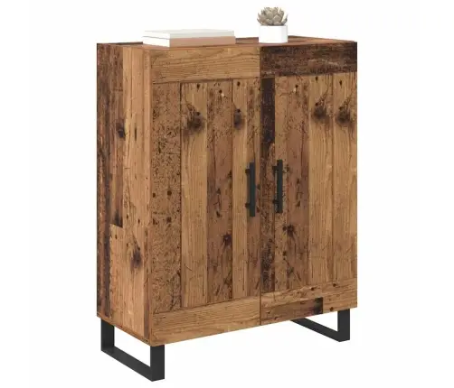 Puse Vecs Koks 69,5 X 34 X 90 Cm Inženierija Koks Un Dzelzs Vidaxl